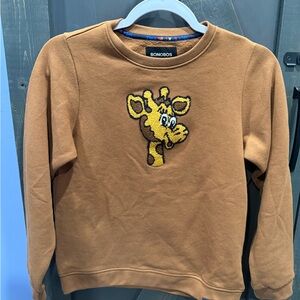 Bonobos Tan Sweatshirt with Giraffe Design